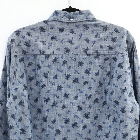 Reyn Spooner Floral Printed Men's Shirt Long Sleeve Buttondown Blue S NEW 269187 - Picture 5 of 5